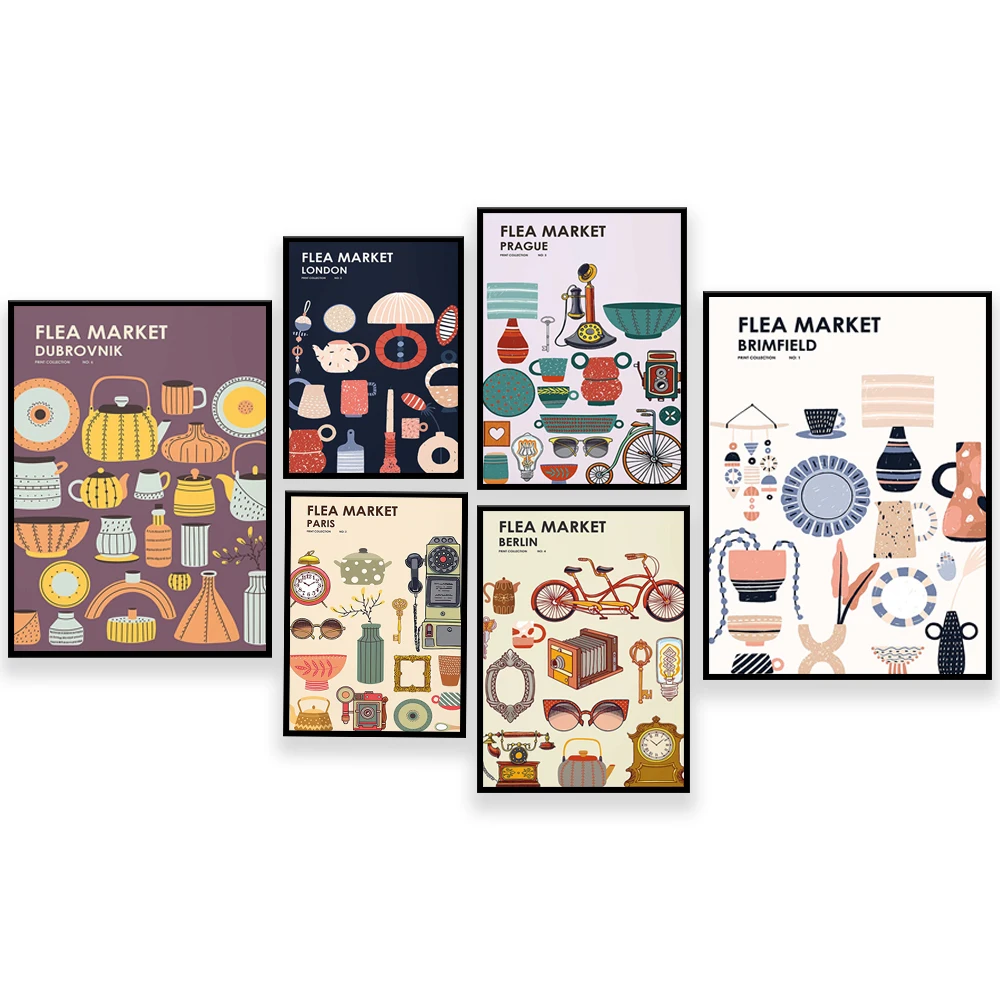 Flea Market Print Collection V - Vintage Collectible Market review and price