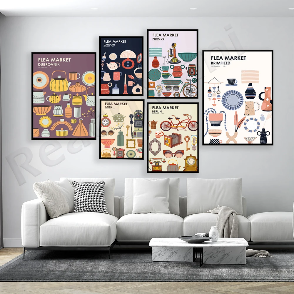 Flea Market Print Collection V - Vintage Collectible Market review and price