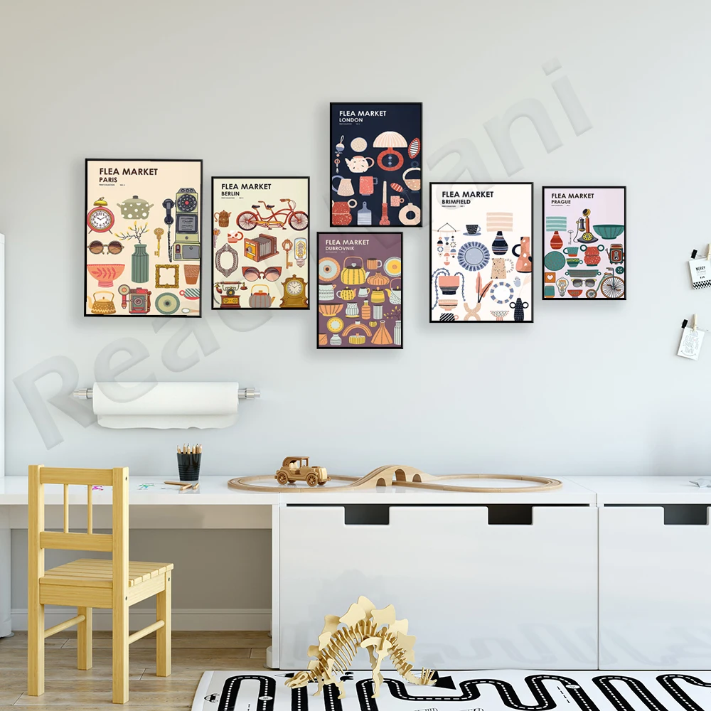 Flea Market Print Collection V - Vintage Collectible Market review and price