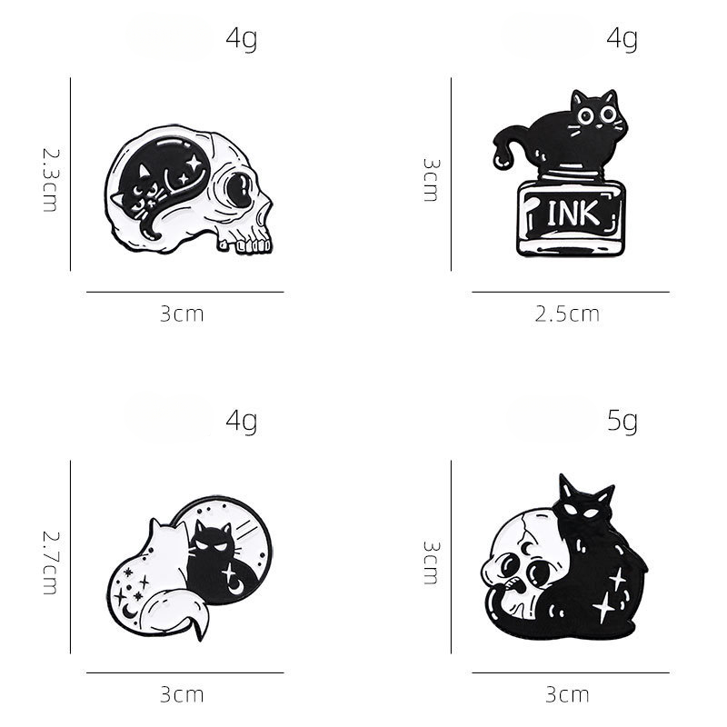 Cute Black Cat Collection Plan - Vintage Collectible Pins review and price