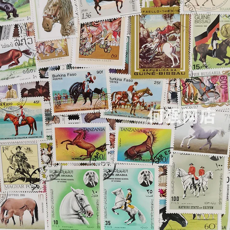 100 Different Horse Stamps Non - Collectible Vintage Postage Stamps review and price