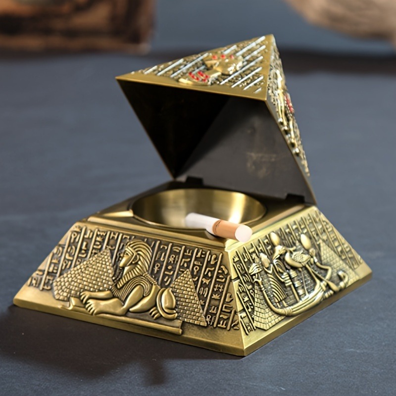 Egyptian Pharaoh Pyramid Ashtr - Vintage Collectible Ashtrays review and price