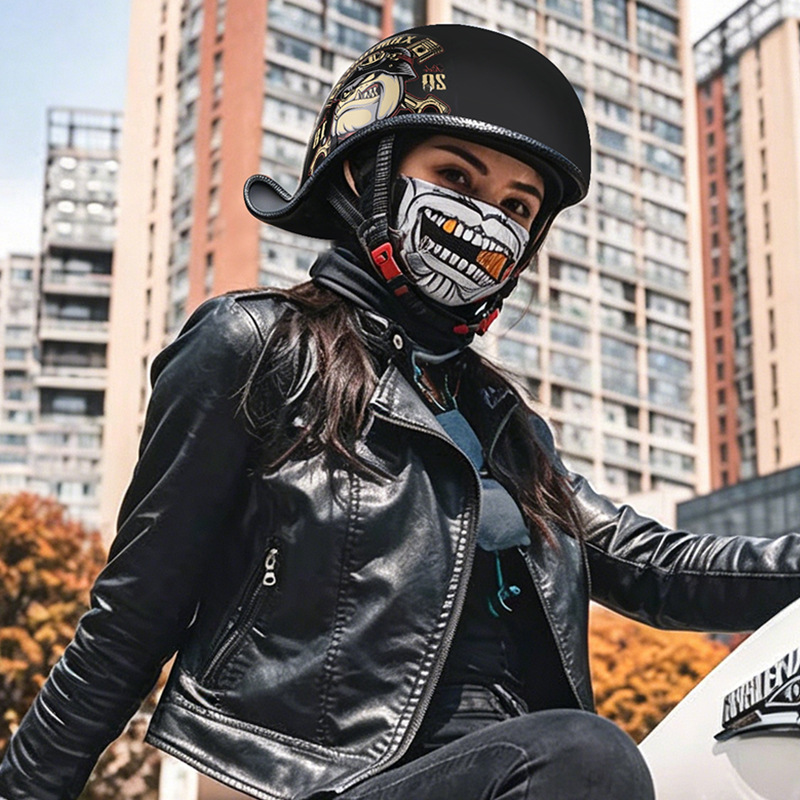 Retro Motorcycle Helmets for M - Lens Cap Vintage review and price