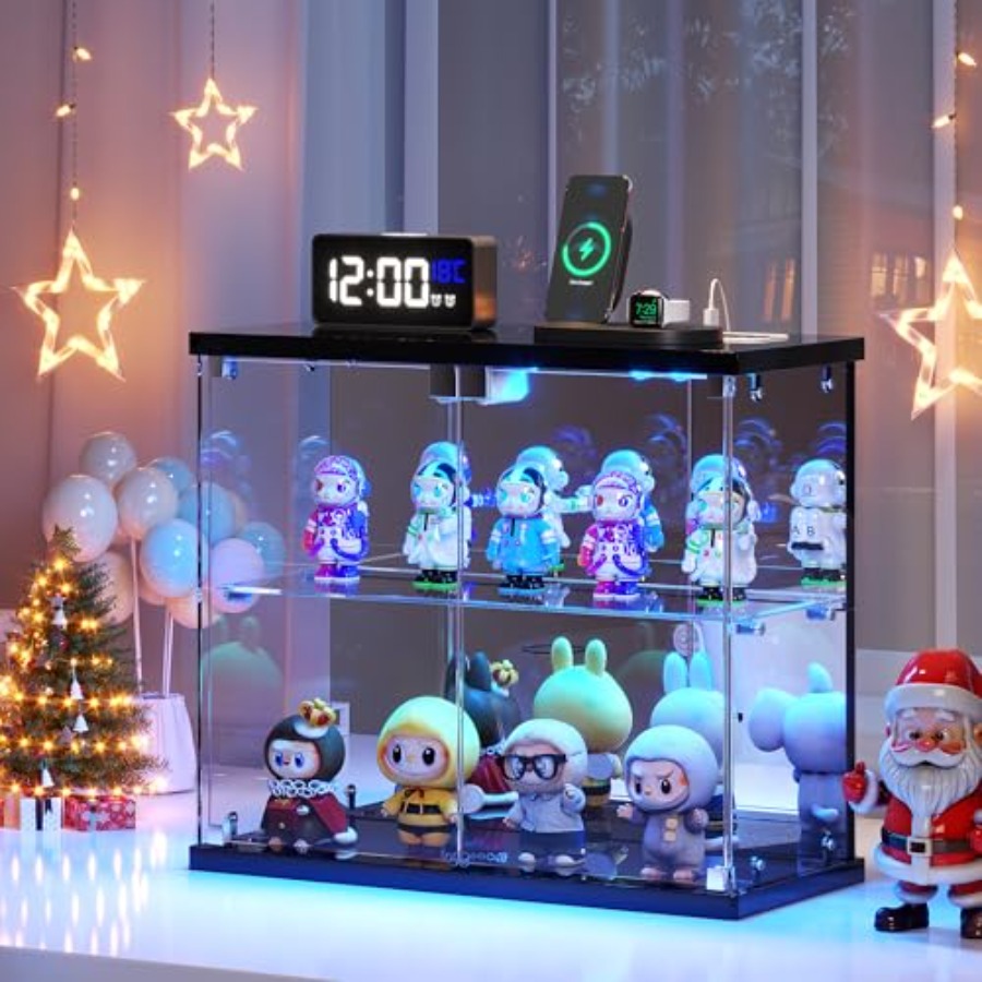 2pc Glass Display Case with LE - Collectible & Vintage Dolls For Halloween review and price