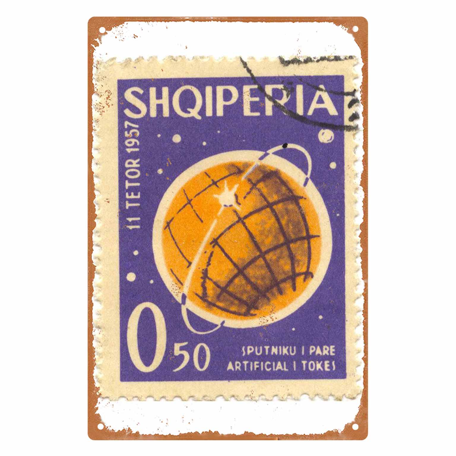 2D FLAT 1pc Vintage Albania 19 - Collectible Vintage Postage Stamps review and price