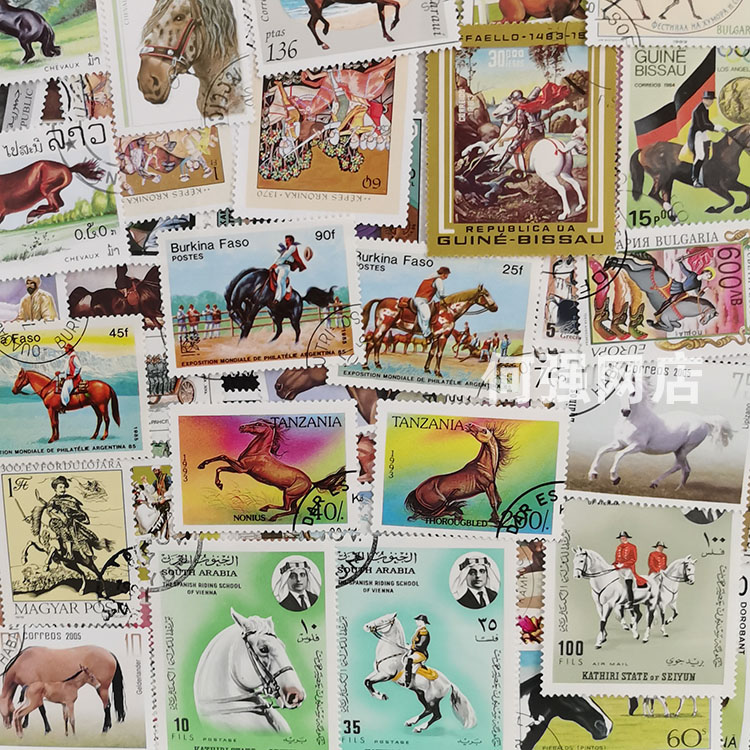 100 Different Horse Stamps No  - Collectible Vintage Postage Stamps review and price