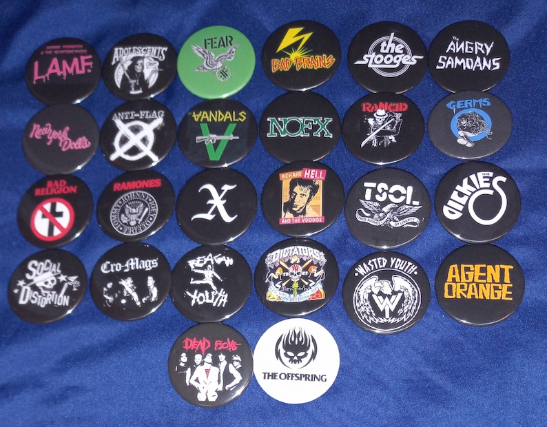 Vintage US Punk Rock Band Pinb - Vintage Collectible Pins review and price