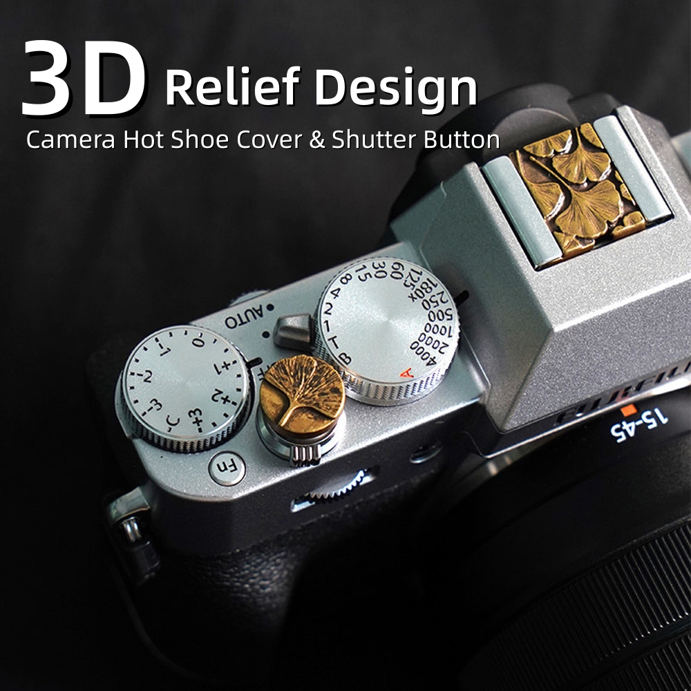 Metal Embossed Camera Hot Shoe - Lens Cap Vintage review and price