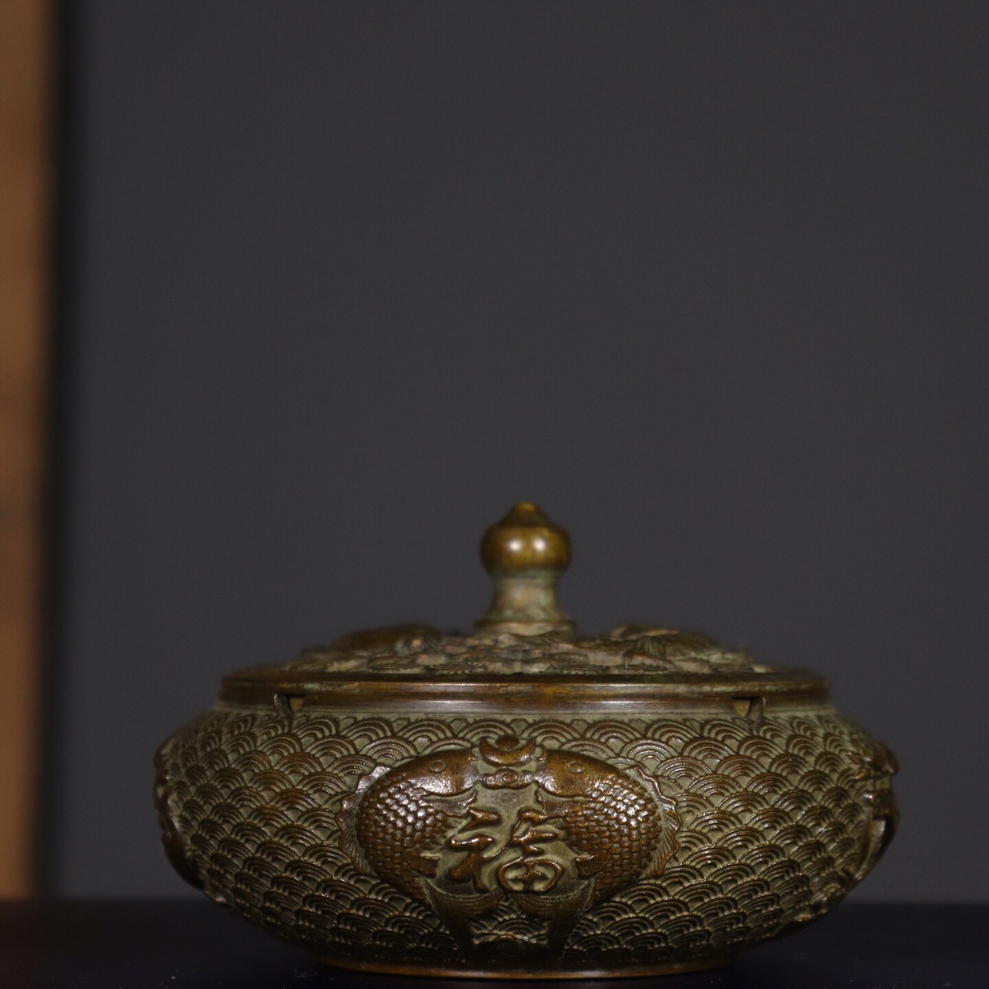 Antique Pure Copper Double Fis - Vintage Collectible Ashtrays review and price