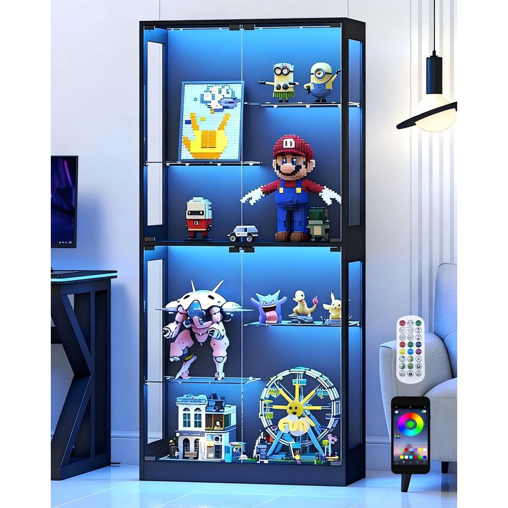 Display Cabinet with Glass Doo - Collectible & Vintage Dolls For Halloween review and price