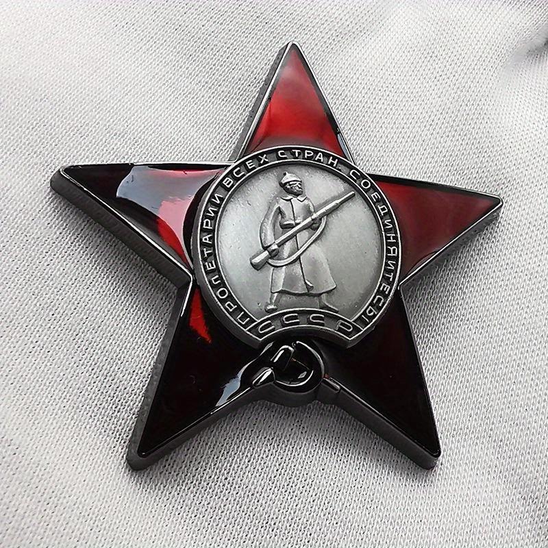 1Pc Red Star Badge Lapel Pins  - Vintage Collectible Pins review and price