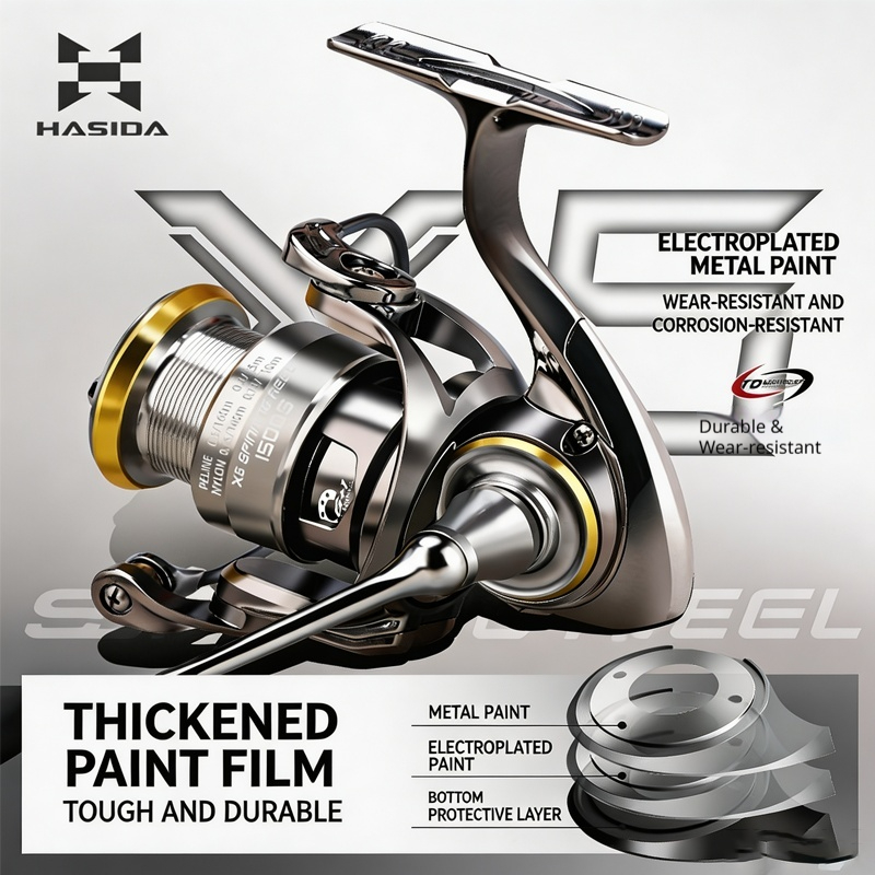 HASIDA X6 Spinning Fishing Ree - Developing Tank Reel review and price
